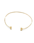 collana girocollo sottile aperta davanti oro giallo ghirigori made in italy