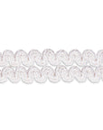 collana girocollo choker argento passamaneria bianca due nastri made in italy