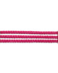bracciale argento tre nastri sottili passamaneria made in italy fuschia rosa